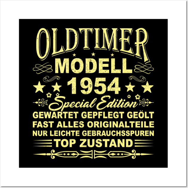 OLDTIMER MODELL BAUJAHR 1954 Wall Art by SinBle